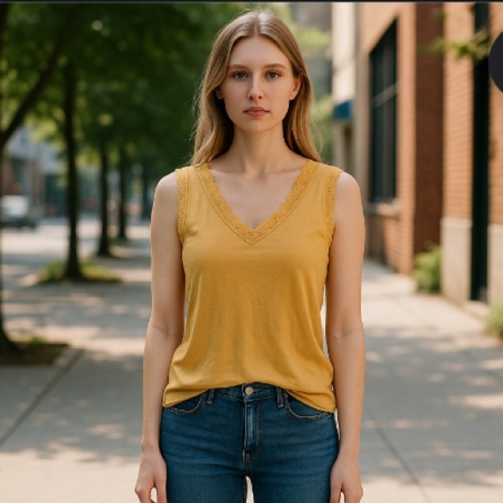 Worthington yellow tank top. Size XL.